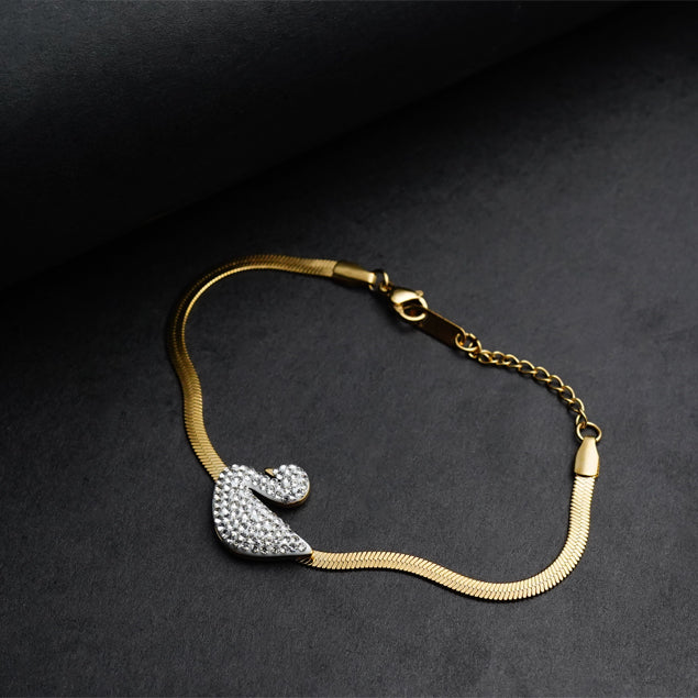 Golden Swan Bracelet -316L