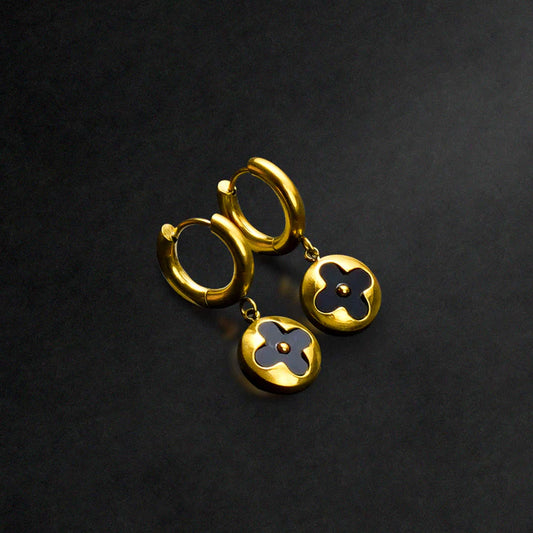 Black Clover Earrings -316L