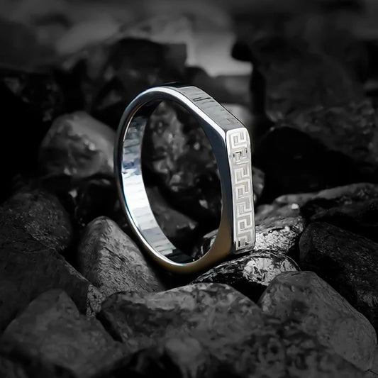 Silver Versace Ring-316L